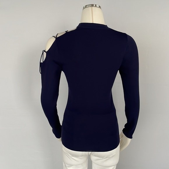 NWOT Venus Knit Top Size X Small Navy - Picture 6 of 6